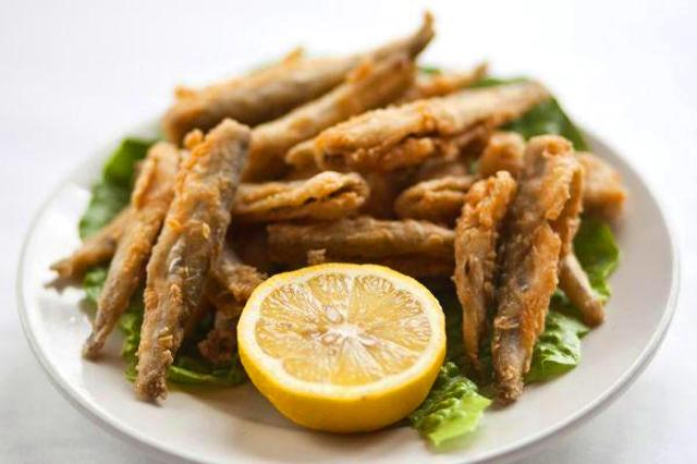 Greek food: Red Mullet fish